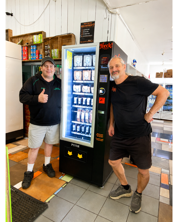 Heck vending machine at Māpua Fruit & Vege